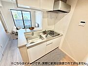 システムキッチン（ガス2口コンロ付）　同仕様写真