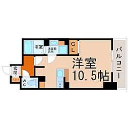 CasaGrandeAoi ワンルームの間取図画像