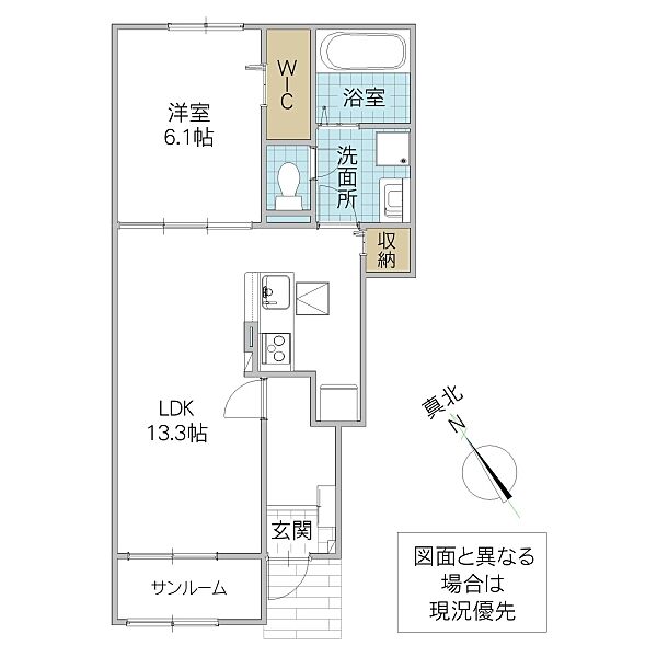 モデルノ IV 102号室｜茨城県取手市谷中(賃貸アパート1LDK・1階・50.05㎡)の写真 その2