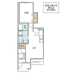 ノイ・シュロス 1LDKの間取図画像