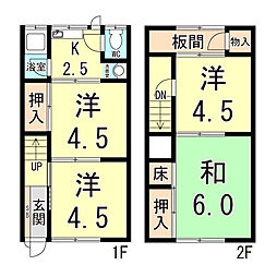🉐敷金礼金0円！🉐萩乃町2丁目貸家