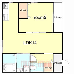 間取図画像 1LDK