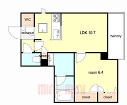 間取図画像 1LDK