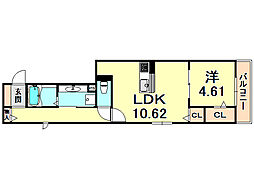 間取図画像 1LDK