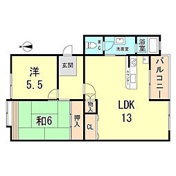 間取図画像 2LDK