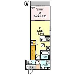 間取図画像 1LDK