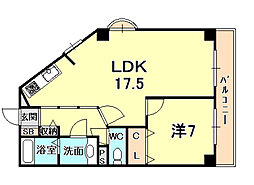 間取図画像 1LDK