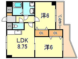 間取図画像 2LDK