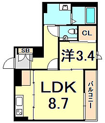 間取図画像 1LDK