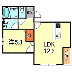 間取図画像 1LDK