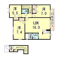 間取図画像 3LDK