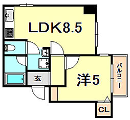 間取図画像 1LDK