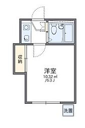 レオパレス新伊丹第2 1Kの間取図画像