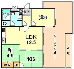 サンヴィラ六甲I号館 2階/1-A