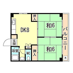間取図画像 2DK