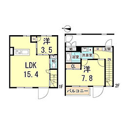 間取図画像 2LDK