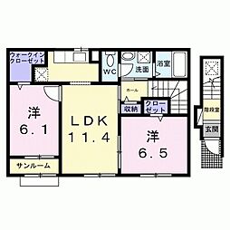 間取図画像 2LDK