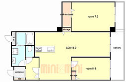 間取図画像 2LDK