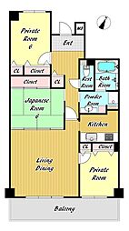 間取図画像 3LDK