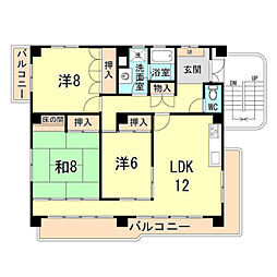 間取図画像 3LDK