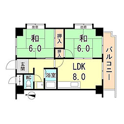 間取図画像 2LDK