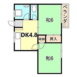 間取図画像 2DK