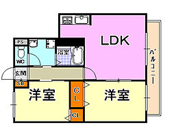 間取図画像 2LDK