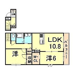 間取図画像 2LDK