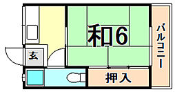 間取図画像 1K
