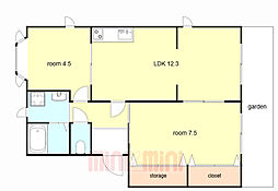 間取図画像 2LDK