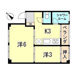 間取図画像 2K