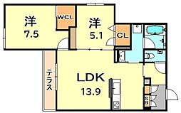 間取図画像 2LDK