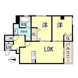 間取図画像 2LDK