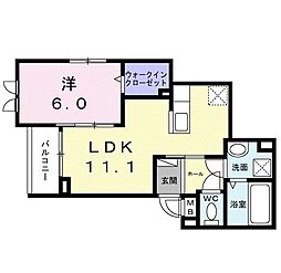 間取図画像 1LDK