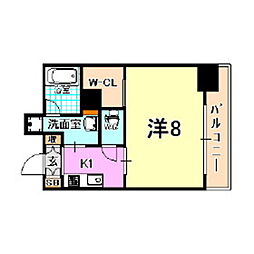 間取図画像 1K