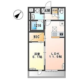 間取図画像 1LDK