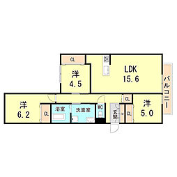 間取図画像 3LDK