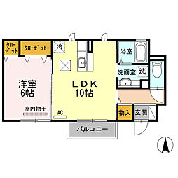 間取図画像 1LDK