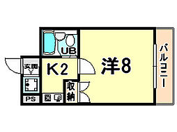 間取図画像 1K