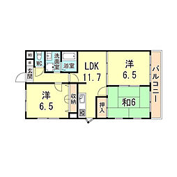 間取図画像 3LDK