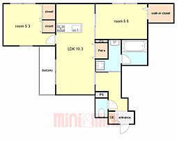 間取図画像 2LDK