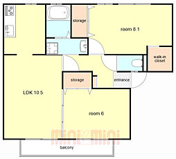 間取図画像 2LDK