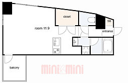 間取図画像 ワンルーム