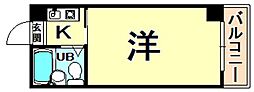 BJビル ワンルームの間取図画像