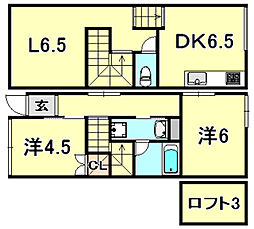 下三条町ソラノマ 2LDKの間取図画像