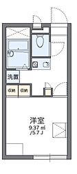 レオパレス大和 1Kの間取図画像