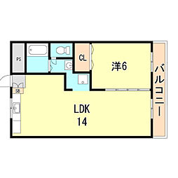 高取台ハイツ 2階/203