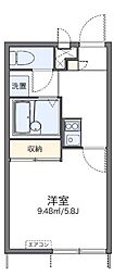 レオパレスハワース 1Kの間取図画像