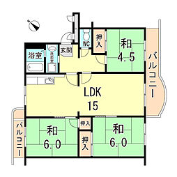 名谷19団地83号棟 4階/404
