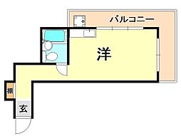 ロイヤルマロンハイツ ワンルームの間取図画像